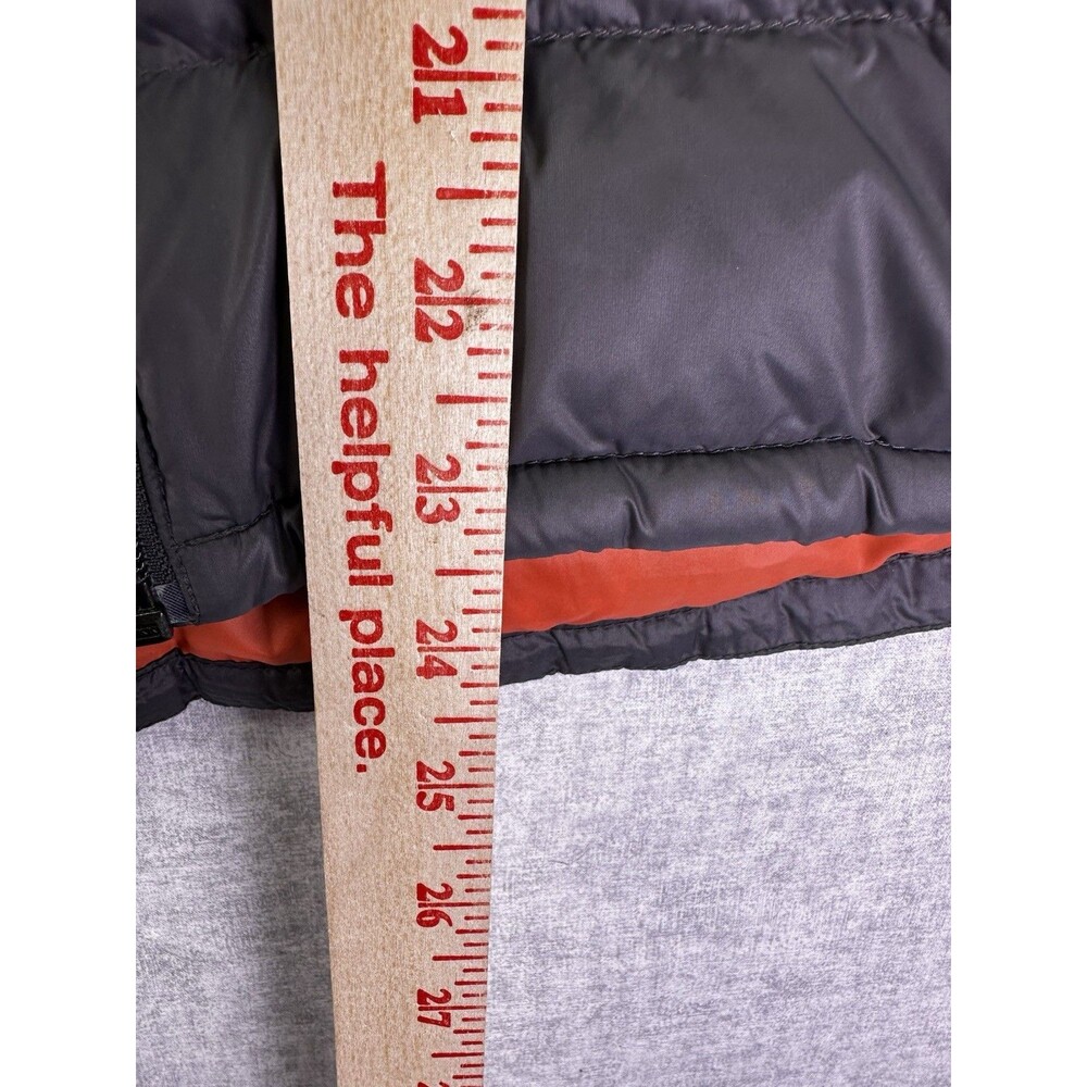 Bernardo Goose Down Full Zip Puffer Vest Grey coral Womens Large Packable Hiking - Picture 6 of 7